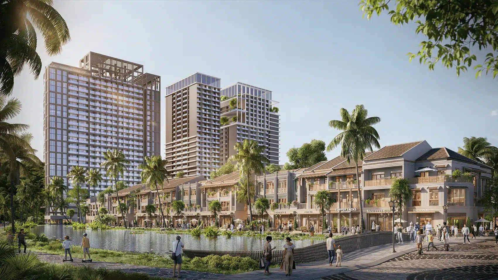 Hình ảnh dự án Xanh Island Cát Bà với kiến trúc hiện đại và không gian sống xanh.