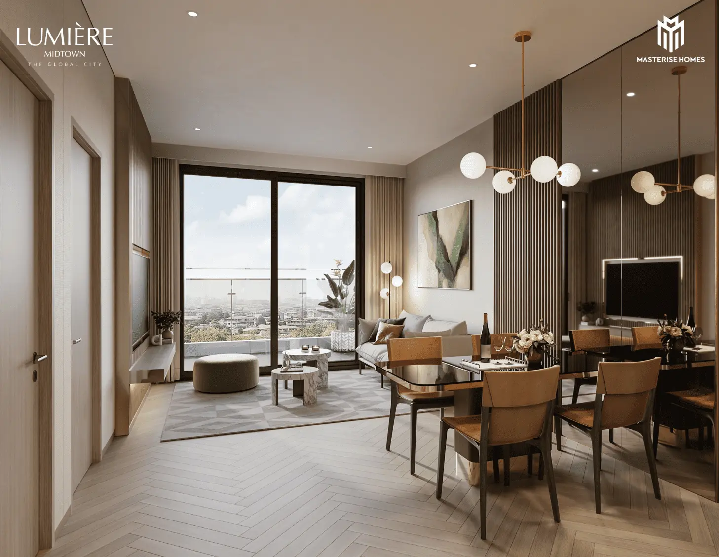 Không gian sống tinh tế và sang trọng tại LUMIÈRE Midtown, tâm điểm phồn hoa của The Global City.