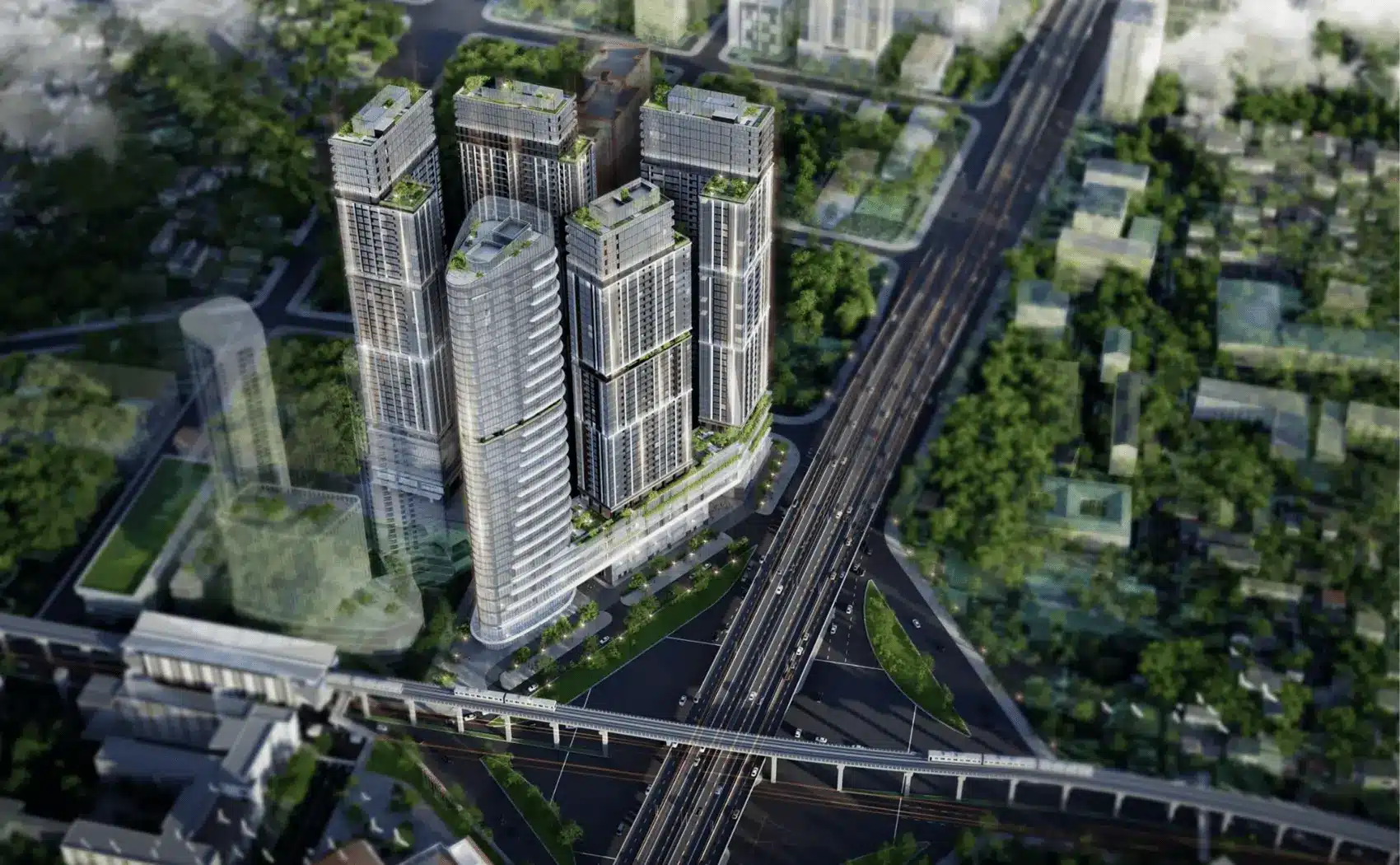 Sun Group Cầu Giấy: Tổ hợp chung cư cao cấp tại ngã tư Phạm Hùng và Xuân Thủy, vị trí vàng trung tâm Hà Nội.